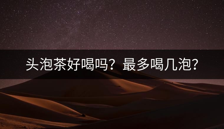 頭泡茶好喝嗎？最多喝幾泡？