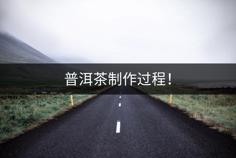 普洱茶制作過程！