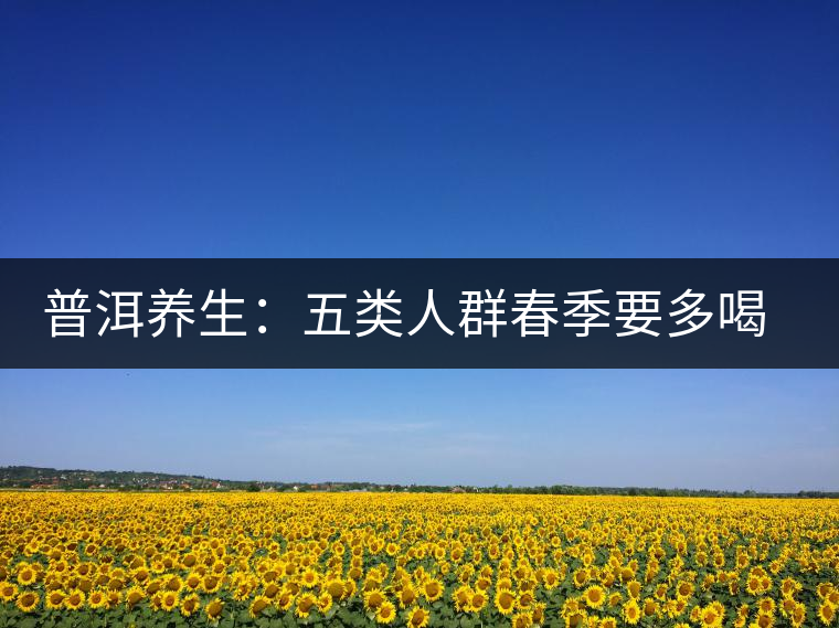 普洱養(yǎng)生：五類(lèi)人群春季要多喝普洱老茶